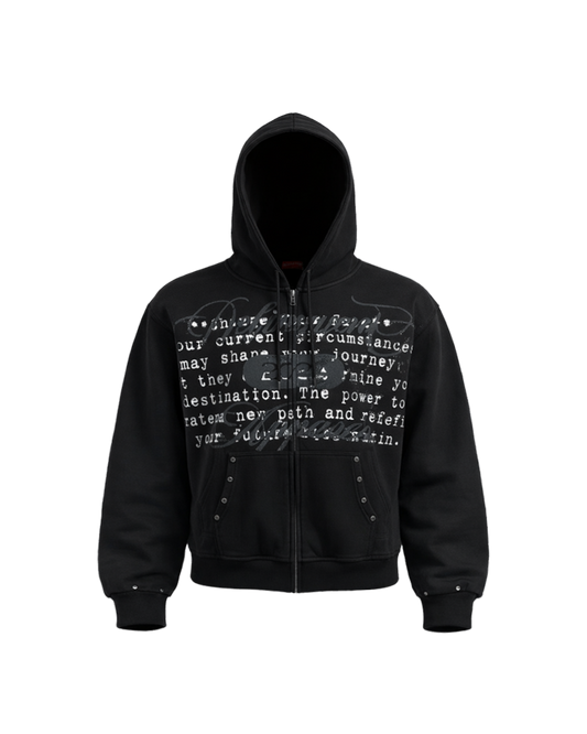 FATE ZIP UP - BLACK